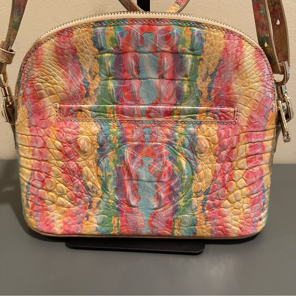 Brahmin Small Georgina Saltwater Taffy Melbourne Satchel NWOT - Picture 3 of 11